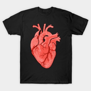 Anatomical Heart Drawing - Cardiac Surgeon Nurse T-Shirt